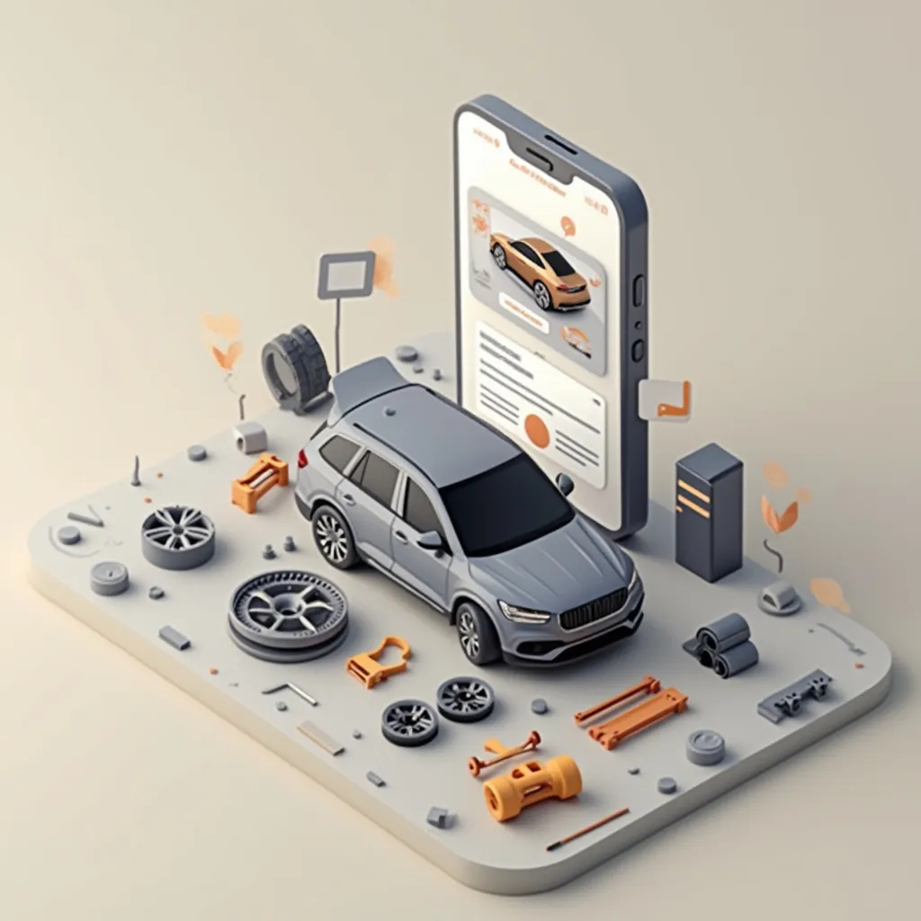 Aplicativo móvel de serviço de autos